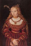 Lucas Cranach the Elder Portrat der Prinzessin Sibylle von Cleve als Braut oil on canvas